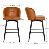 Load image into Gallery viewer, Duhome Barhocker 2er Set Barstuhl 360° Drehbar Küchenstuhl aus PU Bistrohocker