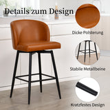 Load image into Gallery viewer, Duhome Barhocker 2er Set Barstuhl 360° Drehbar Küchenstuhl aus PU Bistrohocker