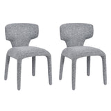 Load image into Gallery viewer, Duhome Essstuhl 2er Set Küchenstuhl Vollbedeckung Bouclé Material Leicht Luxus minimalistischer Stil