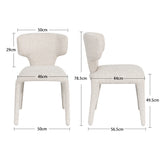 Load image into Gallery viewer, Duhome Essstuhl 2er Set Küchenstuhl Vollbedeckung Bouclé Material Leicht Luxus minimalistischer Stil