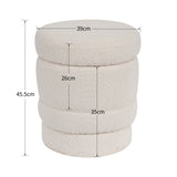 Load image into Gallery viewer, Duhome Ottoman Drehbar Rund Polsterhocker mit Stauraum Sitzhocker mit Deckel Stauhocker