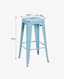 Load image into Gallery viewer, Eisen Barhocker Metall Farbauswahl Barstuhl Robust Und Zeitlos ++Industry Design++ Duhome 665D