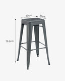 Load image into Gallery viewer, Eisen Barhocker Metall Farbauswahl Barstuhl Robust Und Zeitlos ++Industry Design++ Duhome 665D
