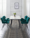 Load image into Gallery viewer, Duhome 2er Set Esszimmerstuhl Stoff Küchenstuhl Metallbeine Konferenzstuhl Besucherstuhl Retro Farbauswahl 622J