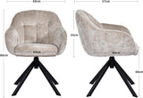 Load image into Gallery viewer, Duhome Loungesessel Armlehnstuhl aus Chenille-Stoff, Schminktisch Stuhl Esszimmerstuhl Sitzschale 360° drehbar 9-213A