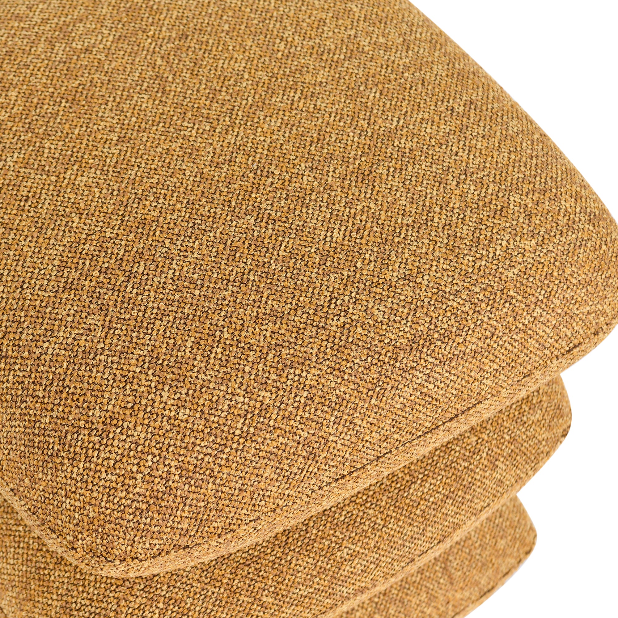 Duhome Sitzhocker aus Bouclé Stoff Ottoman 360° Drehbar Polsterhocker Modern Hocker