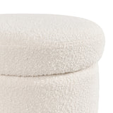 Load image into Gallery viewer, Duhome Ottoman Drehbar Rund Polsterhocker mit Stauraum Sitzhocker mit Deckel Stauhocker