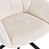 Load image into Gallery viewer, Duhome Loungesessel Armlehnstuhl aus Chenille-Stoff, Schminktisch Stuhl Esszimmerstuhl Sitzschale 360° drehbar 9-213A