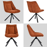 Load image into Gallery viewer, Duhome Esszimmerstuhl, Chenille-Stoff, 180° drehbar