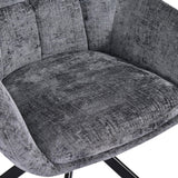 Load image into Gallery viewer, Duhome Loungesessel Armlehnstuhl aus Chenille-Stoff, Schminktisch Stuhl Esszimmerstuhl Sitzschale 360° drehbar 9-213A