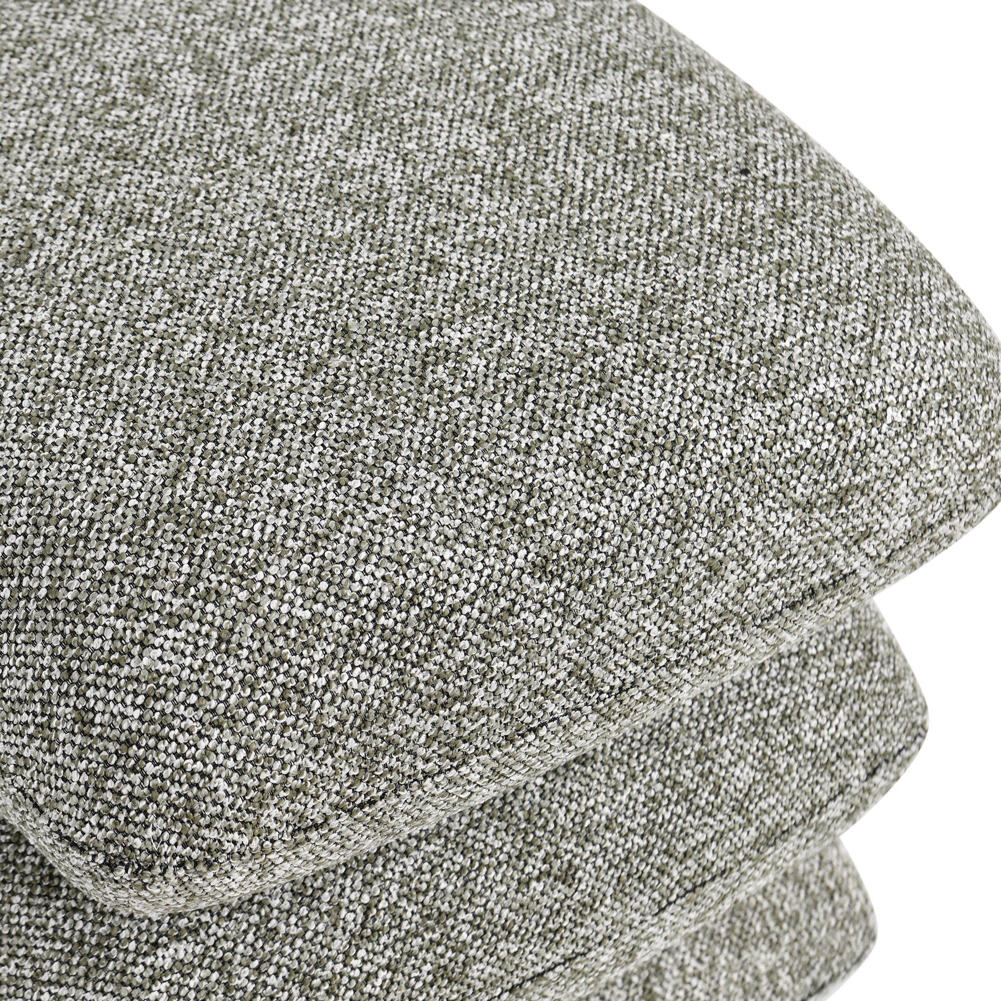 Duhome Sitzhocker aus Bouclé Stoff Ottoman 360° Drehbar Polsterhocker Modern Hocker