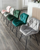 Load image into Gallery viewer, Duhome 2er Set Esszimmerstuhl Stoff Küchenstuhl Metallbeine Konferenzstuhl Besucherstuhl Retro Farbauswahl 622J