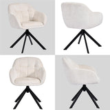 Load image into Gallery viewer, Duhome Loungesessel Armlehnstuhl aus Chenille-Stoff, Schminktisch Stuhl Esszimmerstuhl Sitzschale 360° drehbar 9-213A