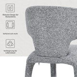 Load image into Gallery viewer, Duhome Essstuhl 2er Set Küchenstuhl Vollbedeckung Bouclé Material Leicht Luxus minimalistischer Stil