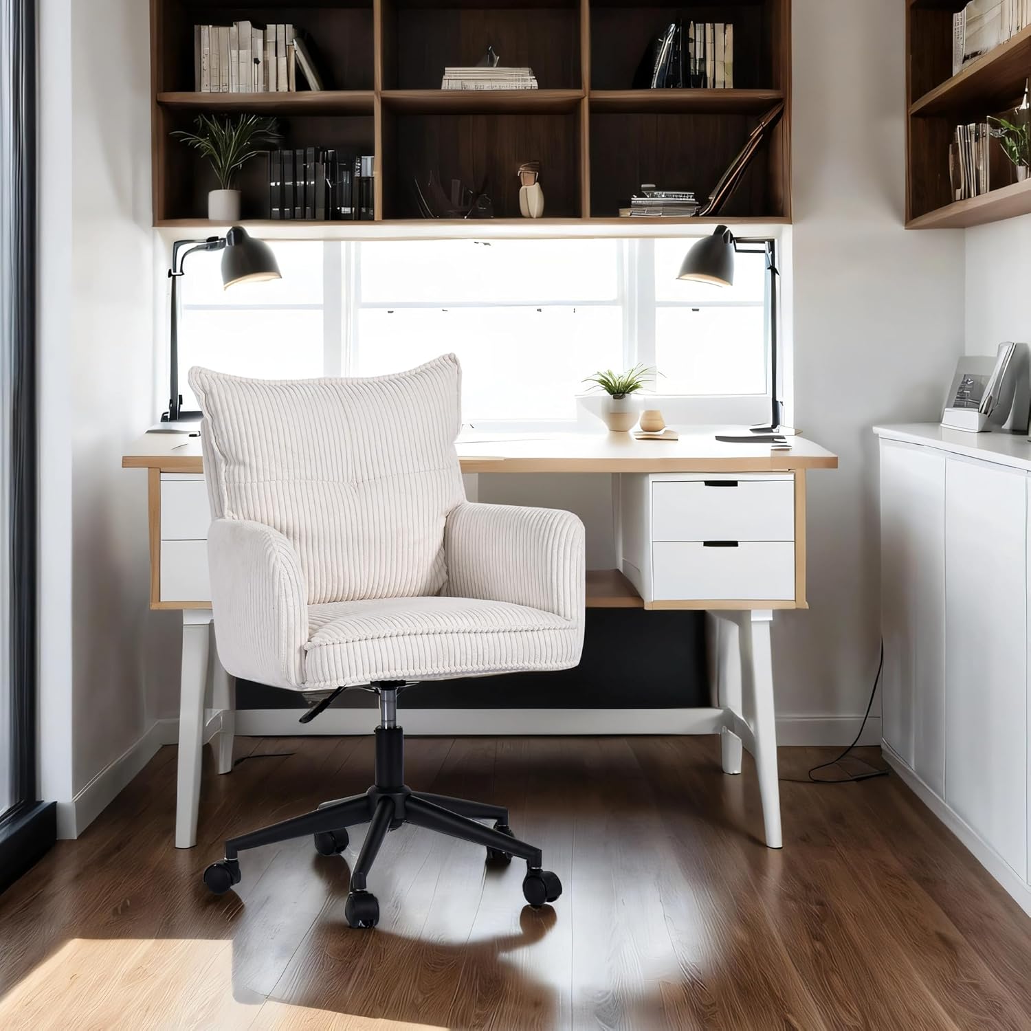 Duhome Drehstuhl aus Kordsamt