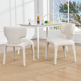 Load image into Gallery viewer, Duhome Essstuhl 2er Set Küchenstuhl Vollbedeckung Bouclé Material Leicht Luxus minimalistischer Stil