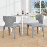 Load image into Gallery viewer, Duhome Essstuhl 2er Set Küchenstuhl Vollbedeckung Bouclé Material Leicht Luxus minimalistischer Stil