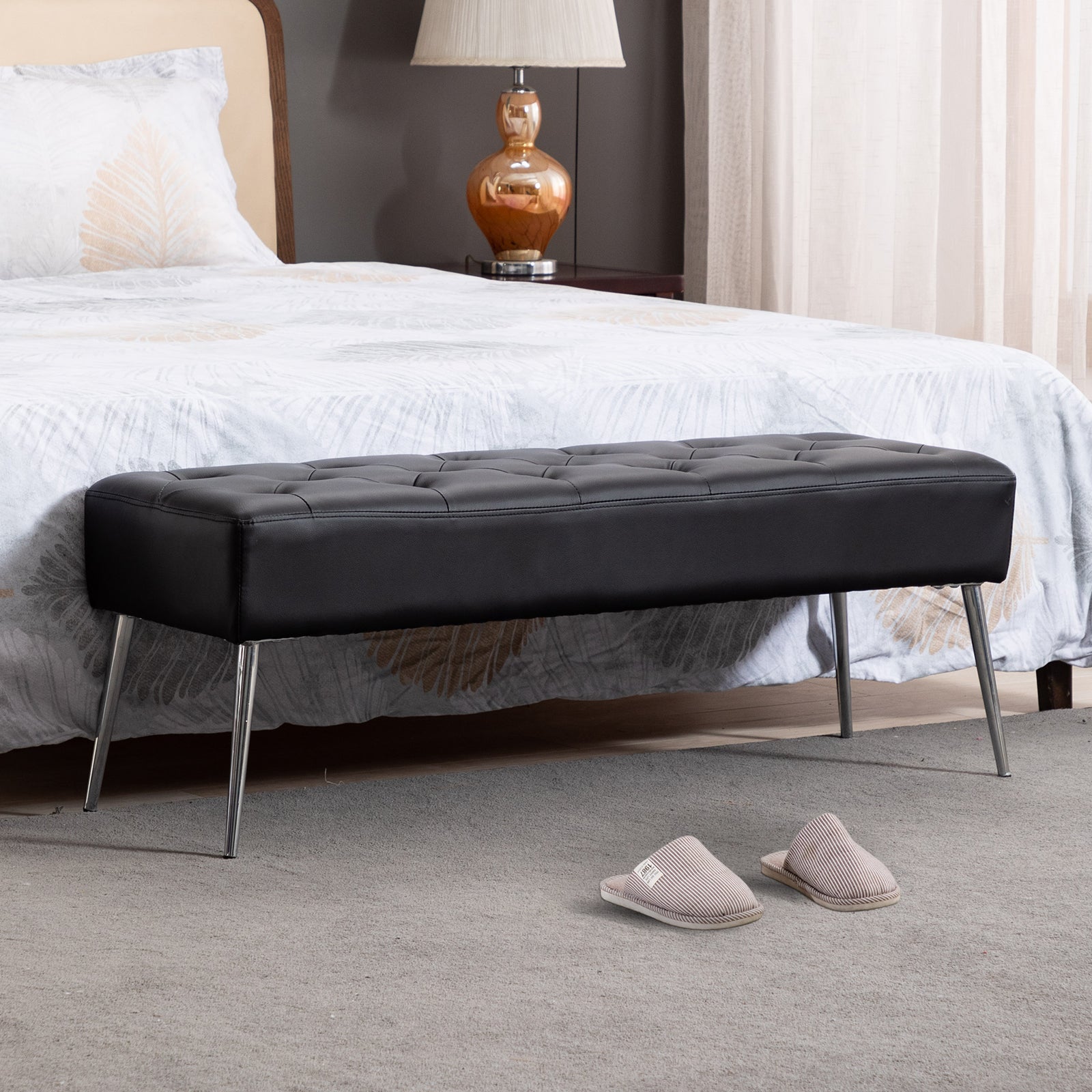 Duhome Sitzbank Polsterbank Schminkhocker Schminkbank edles Design 9130C