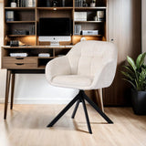 Load image into Gallery viewer, Duhome Loungesessel Armlehnstuhl aus Chenille-Stoff, Schminktisch Stuhl Esszimmerstuhl Sitzschale 360° drehbar 9-213A