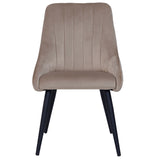 Load image into Gallery viewer, 2er Set Esszimmerstuhl aus Stoff Samt Stuhl Retro Design Polsterstuhl mit Rückenlehne Metallbeine Farbauswahl Duhome 8066