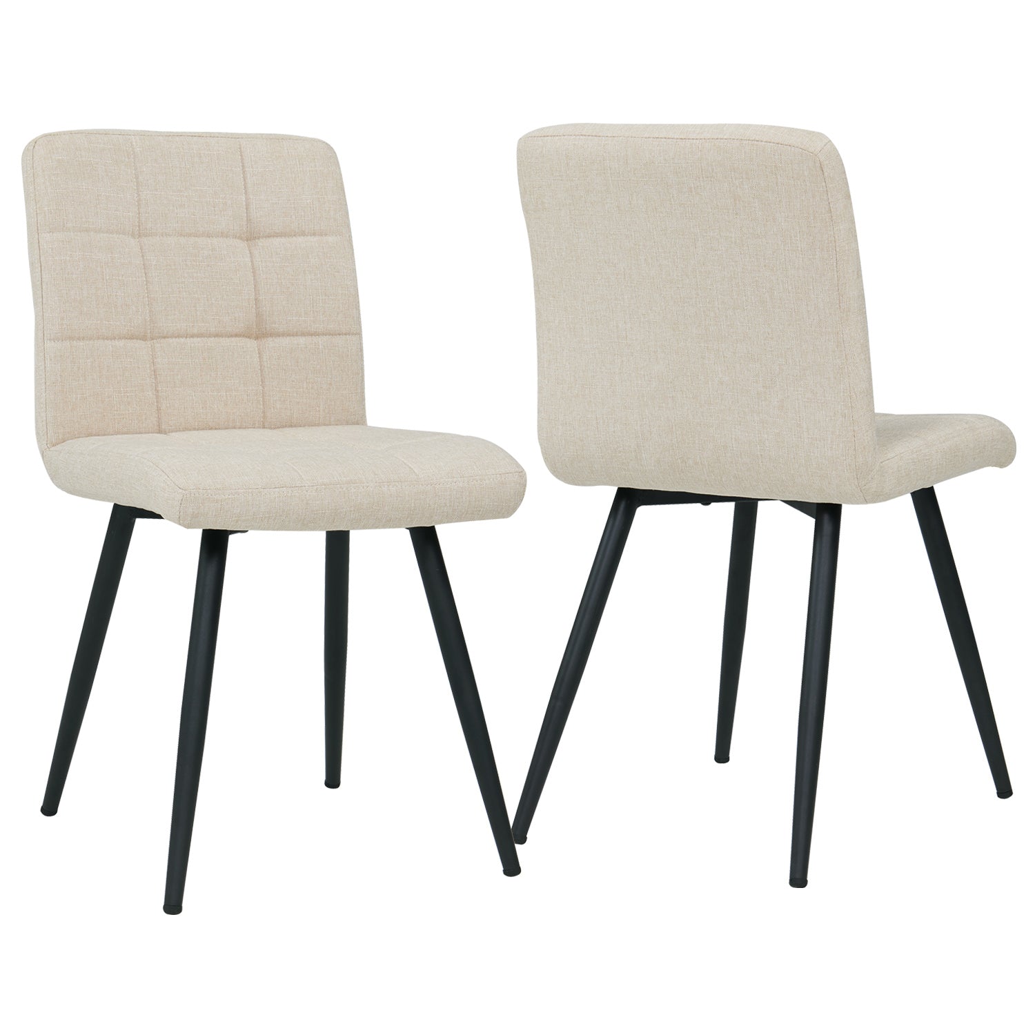 2er Set Esszimmerstuhl aus Stoff Samt Farbauswahl Stuhl Retro Design Polsterstuhl mit Rückenlehne Metallbeine Duhome 8043B