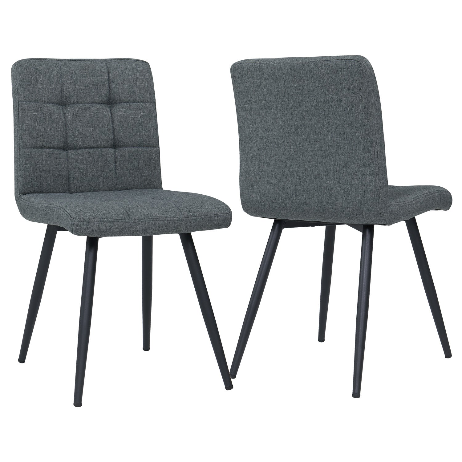 2er Set Esszimmerstuhl aus Stoff Samt Farbauswahl Stuhl Retro Design Polsterstuhl mit Rückenlehne Metallbeine Duhome 8043B