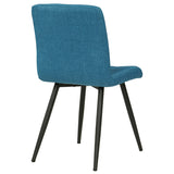 Load image into Gallery viewer, 2er Set Esszimmerstuhl aus Stoff Samt Farbauswahl Stuhl Retro Design Polsterstuhl mit Rückenlehne Metallbeine Duhome 8043B