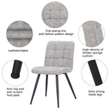 Load image into Gallery viewer, 2er Set Esszimmerstuhl aus Stoff Samt Farbauswahl Stuhl Retro Design Polsterstuhl mit Rückenlehne Metallbeine Duhome 8043B