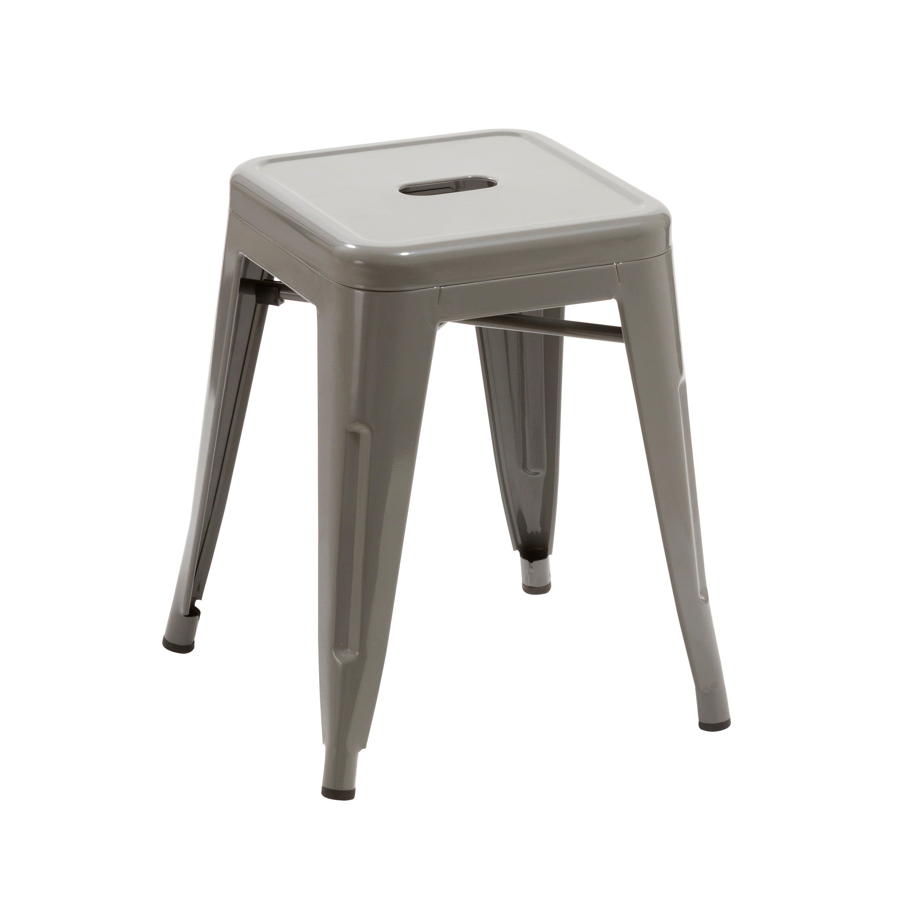 Duhome Eisen / Metall Hocker Höhe 46 cm Arbeitshocker Stapelbar und Robust Industry Design Farbauswahl 665A