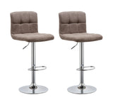 Load image into Gallery viewer, Duhome Barhocker 2x Barstuhl Kunstleder oder Stoff Tresenhocker Bar Sessel gut gepolstert höhenverstellbar mit Lehne eckig 451Y