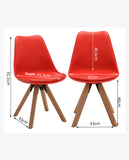 Load image into Gallery viewer, Duhome 2er Set Stuhl Esszimmerstühle Küchenstühle Farbauswahl mit Holzbeinen Sitzkissen Esszimmerstuhl Retro 518M