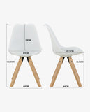 Load image into Gallery viewer, Duhome 2er Set Stuhl Esszimmerstühle Küchenstühle Farbauswahl mit Holzbeinen Sitzkissen Esszimmerstuhl Retro 518M