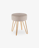 Load image into Gallery viewer, Sitzhocker Hocker Rund Farbauswahl Schemel elegantes Design Metallbeine Duhome 9111