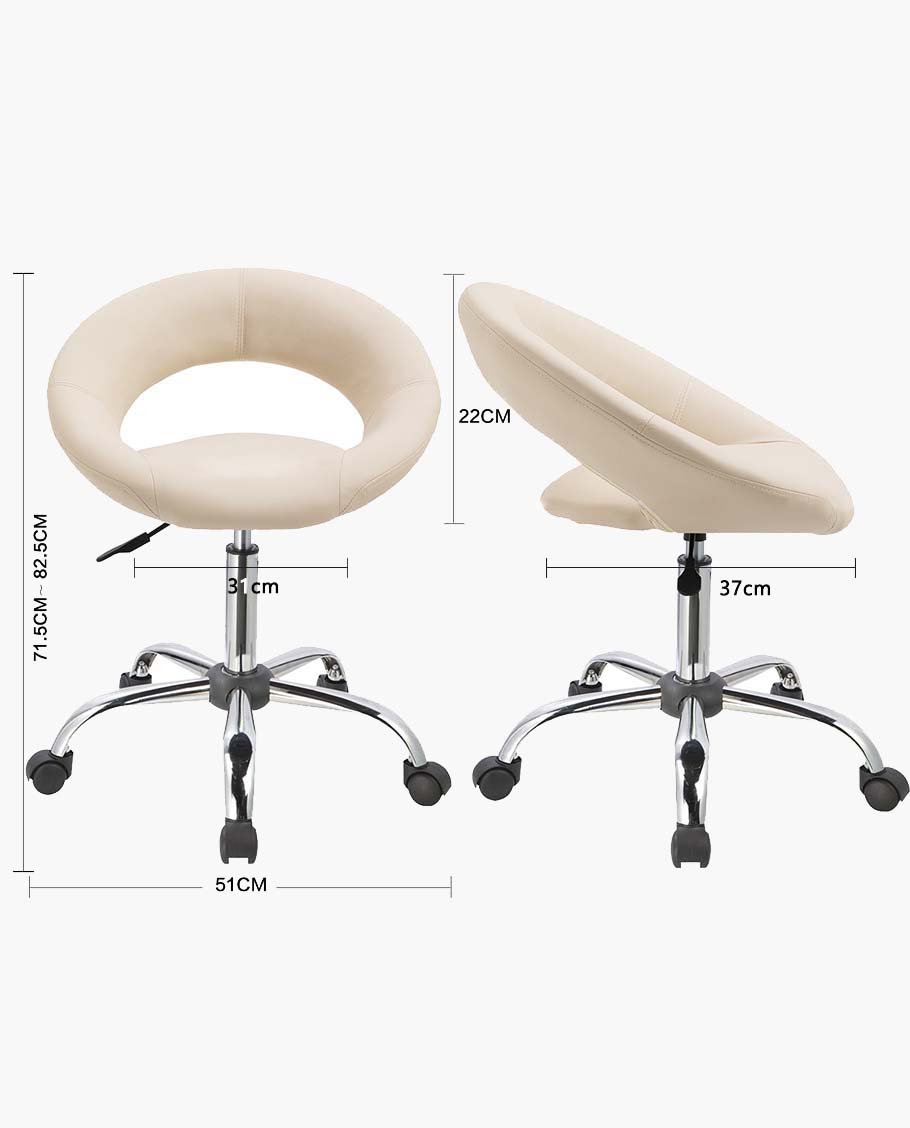 Rollhocker / STUHL in 3 Farben, mit Lehne ,Praxishocker Drehhocker TYP 171XF Hocker