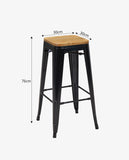 Load image into Gallery viewer, Eisen Barhocker Metall Farbauswahl Barstuhl Robust Und Zeitlos ++Industry Design++ Duhome 665D