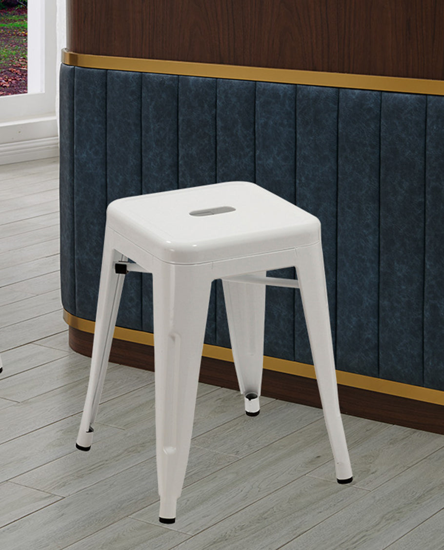 Duhome Eisen / Metall Hocker Höhe 46 cm Arbeitshocker Stapelbar und Robust Industry Design Farbauswahl 665A