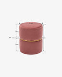 Load image into Gallery viewer, Duhome Sitzhocker Hocker Rund Polsterhocker Schminkhocker edles Design 9123