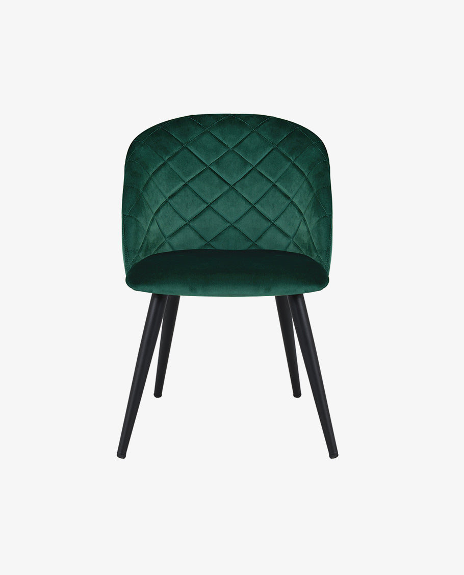 2er Set Esszimmerstuhl aus Stoff Samt Stuhl Retro Design Polsterstuhl mit Rückenlehne Metallbeine Farbauswahl Duhome 8052B