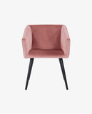 Load image into Gallery viewer, Esszimmerstuhl aus Stoff (Samt) Farbauswahl Retro Design Stuhl mit Rückenlehne Sessel Metallbeine Duhome 8065