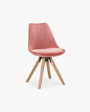 Load image into Gallery viewer, Duhome 2er Set Stuhl Esszimmerstühle Küchenstühle Farbauswahl mit Holzbeinen Sitzkissen Esszimmerstuhl Retro 518M