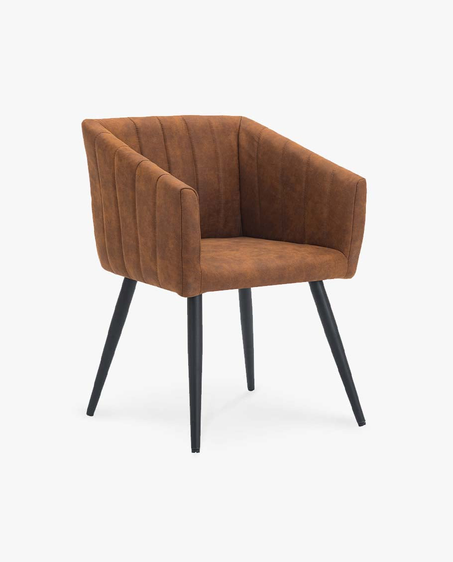 Esszimmerstuhl aus Stoff (Samt) Farbauswahl Retro Design Stuhl mit Rückenlehne Sessel Metallbeine Duhome 8065