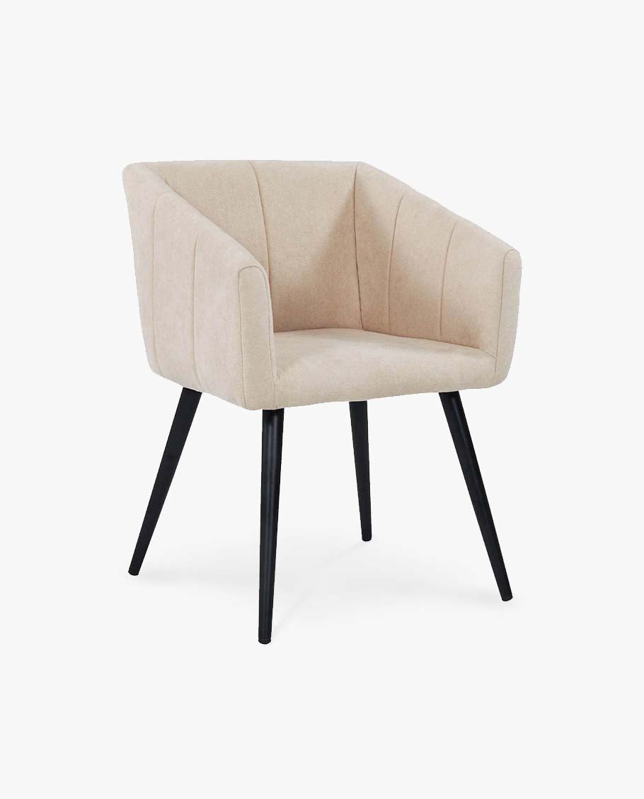 Esszimmerstuhl aus Stoff (Samt) Farbauswahl Retro Design Stuhl mit Rückenlehne Sessel Metallbeine Duhome 8065