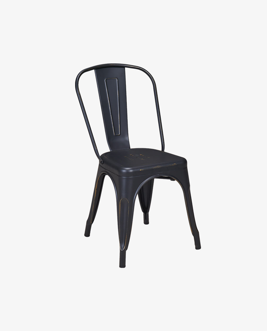 1x Esszimmerstuhl / Stuhl aus Metall / Eisen Farbauswahl Küchenstuhl Stapelbar, Robust & Zeitlos Duhome 666