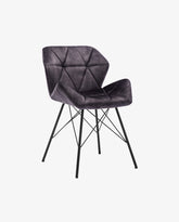 Duhome 2er Set Esszimmerstuhl Küchenstuhl Metallbeine Konferenzstuhl Besucherstuhl Retro 622J Vintage