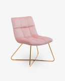 Load image into Gallery viewer, Duhome Sessel Stuhl Gestell Golden gesteppt Lounge Sessel Polsterstuhl Lehnstuhl 8098