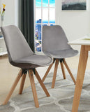 Load image into Gallery viewer, Duhome 2er Set Stuhl Esszimmerstühle Küchenstühle Farbauswahl mit Holzbeinen Sitzkissen Esszimmerstuhl Retro 518M