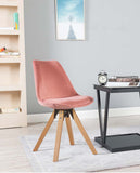 Load image into Gallery viewer, Duhome 2er Set Stuhl Esszimmerstühle Küchenstühle Farbauswahl mit Holzbeinen Sitzkissen Esszimmerstuhl Retro 518M