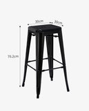 Load image into Gallery viewer, Eisen Barhocker Metall Farbauswahl Barstuhl Robust Und Zeitlos ++Industry Design++ Duhome 665D