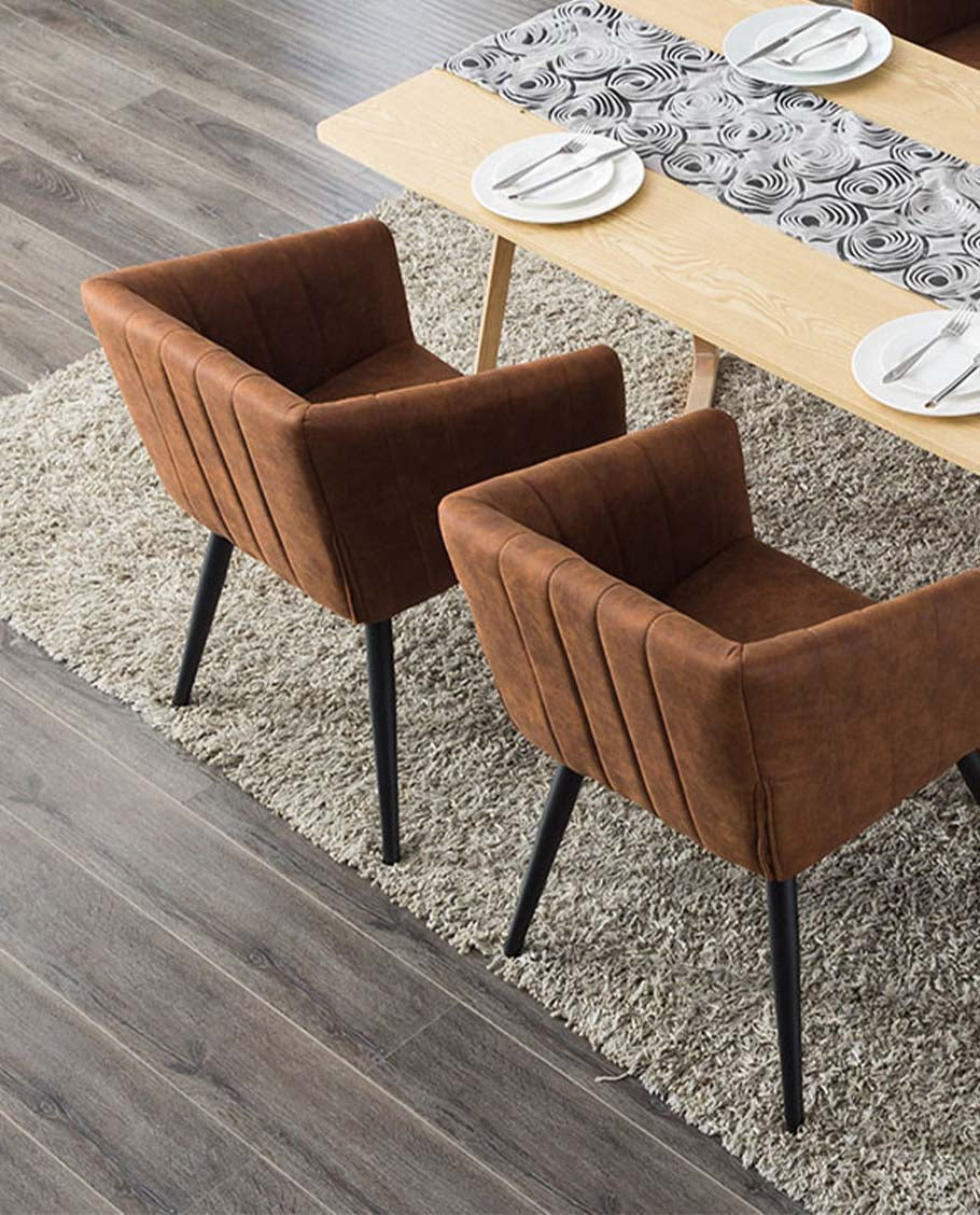 Esszimmerstuhl aus Stoff (Samt) Farbauswahl Retro Design Stuhl mit Rückenlehne Sessel Metallbeine Duhome 8065