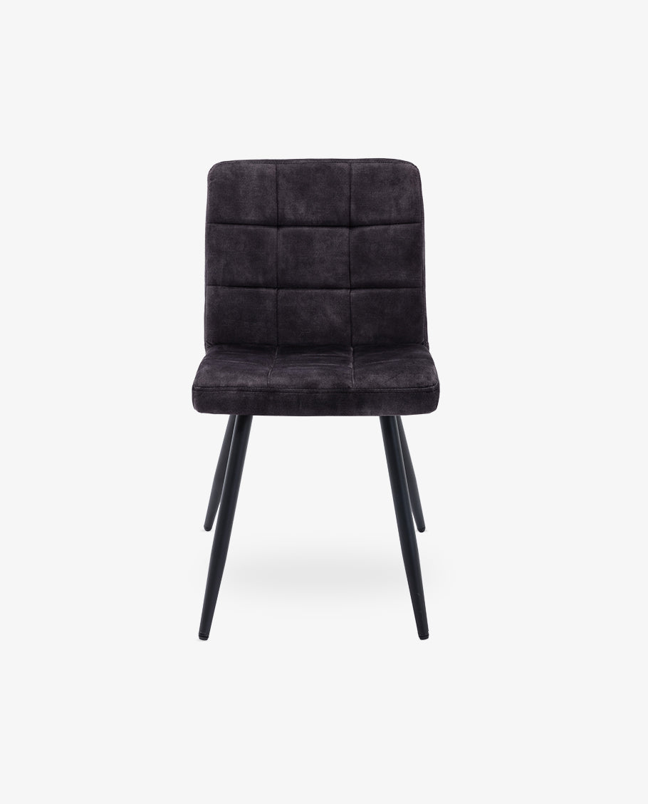 Duhome Esszimmerstuhl aus Samtstoff im Vintage Design Polsterstuhl Metallbeine 8043B-Vintage